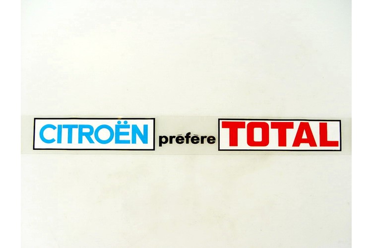 Autocollant Citroën préfère TOTAL