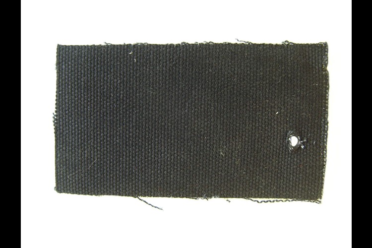 Capote en coton noir avec fermeture extérieure