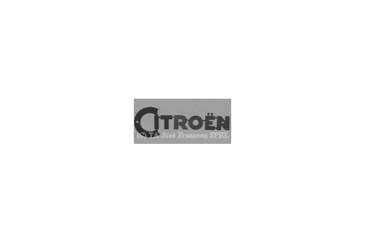 "Citroën" Schriftzug Edelstahl     127,5 x 43 mm