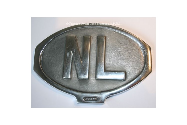 Country id. plate NL Robri aluminium
