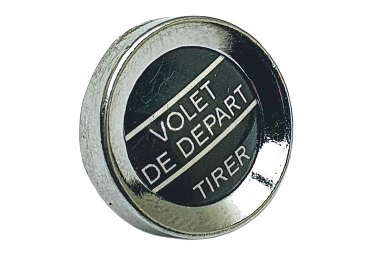 Choke control knob round "Volet de depart"