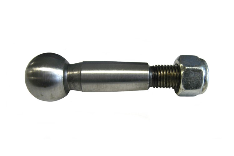 Ball pin for steering rack incl. nut