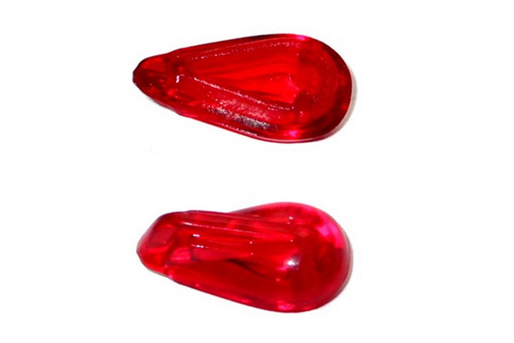rotes Kontrollglas für Scheinwerfer Ducellier 2 St.